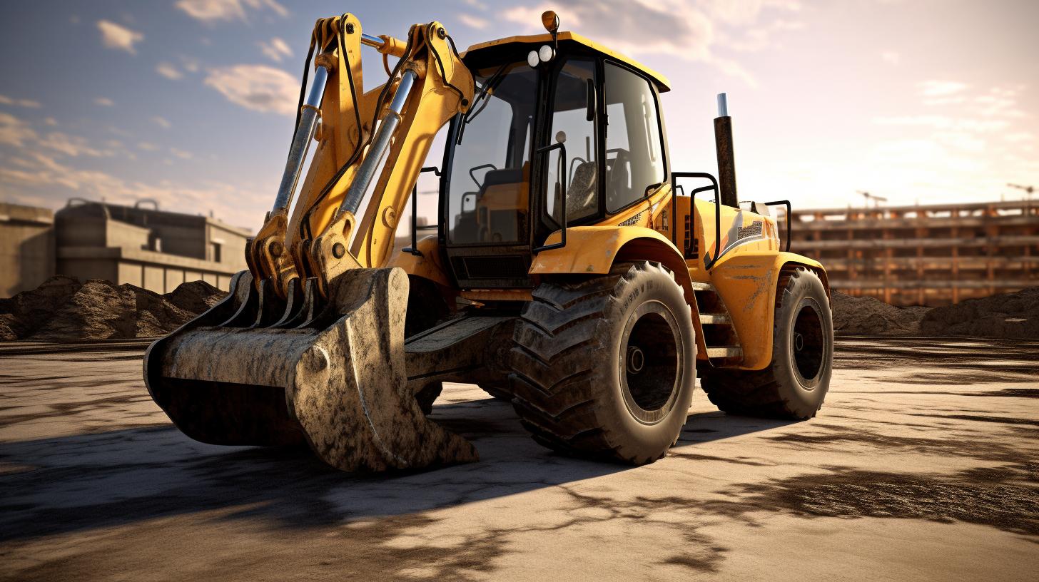 backhoe loader фото